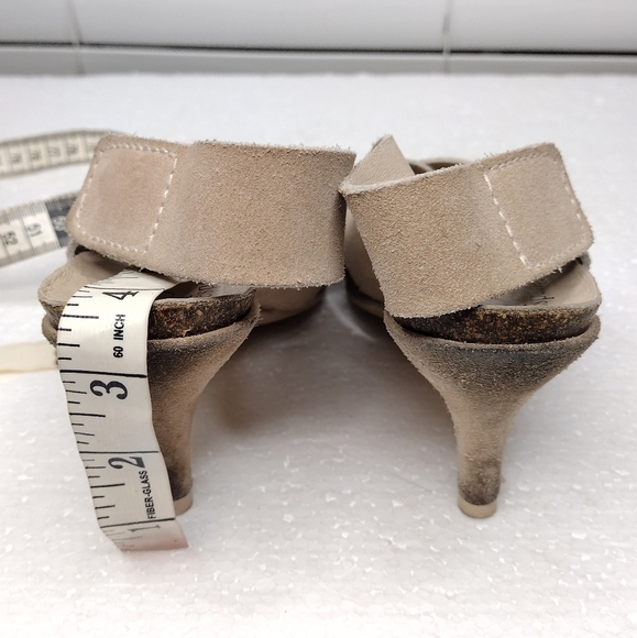 Pedro Garcia Libby Women's Suede Leather Mid-Heel Crisscross Heels Sz 6 - Picture 13 of 14